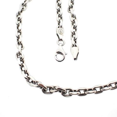 White gold anchor link chain | 66 cm Image 1 of White gold anchor link chain | 66 cm
