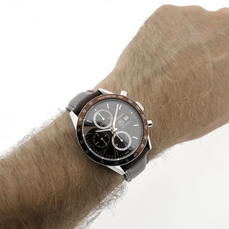 Image 11 of TAG Heuer Carrera 'Juan Manuel Fangio' CV2013-4; Chronograph men's watch