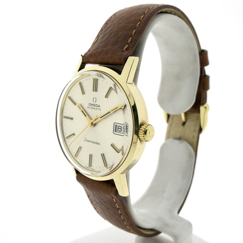 Image 2 of Omega Seamaster Automatic 166.163; Vintage 14k gold watch