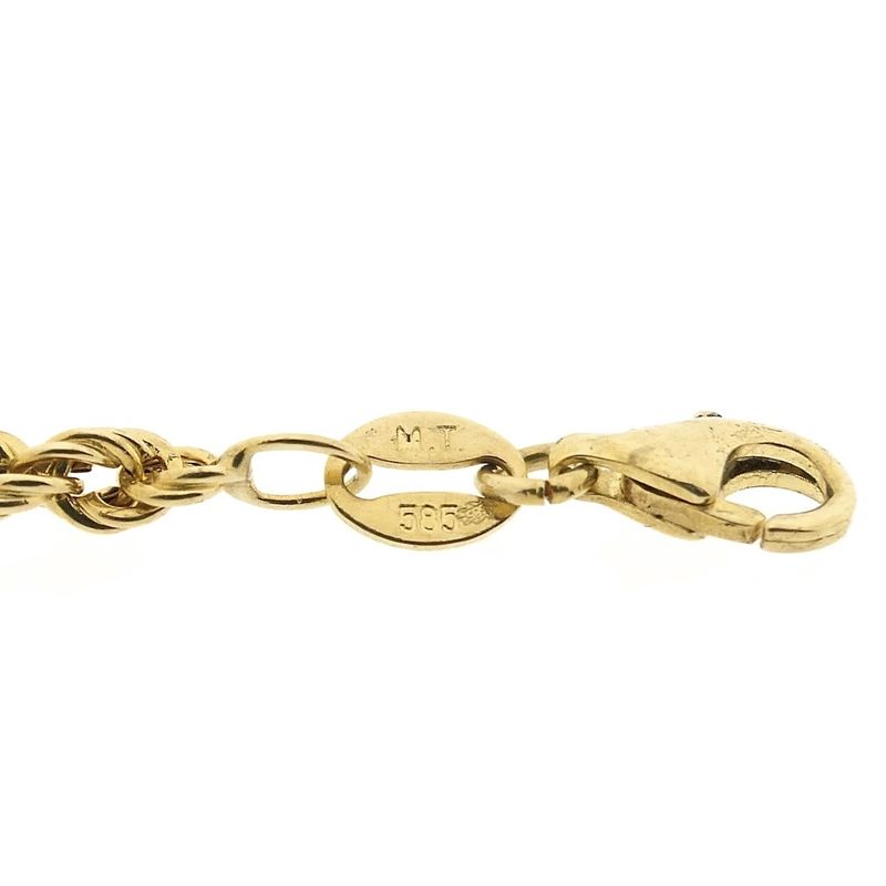 Image 3 of Gold twisted link chain