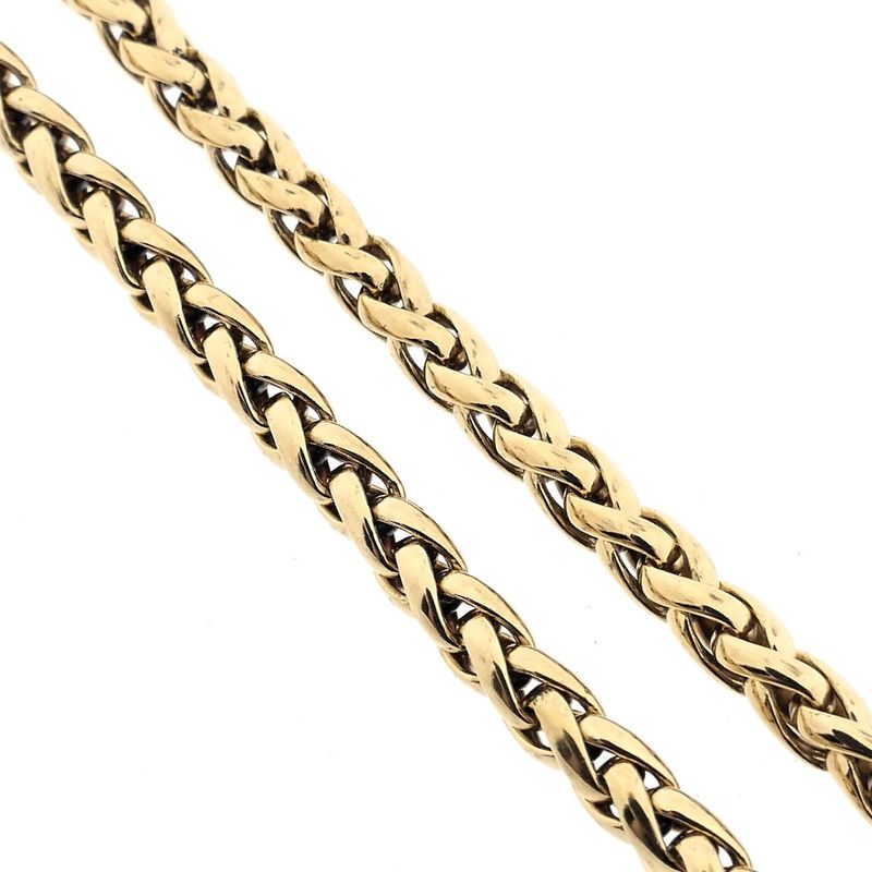 Image 5 of Gold foxtail link necklace
