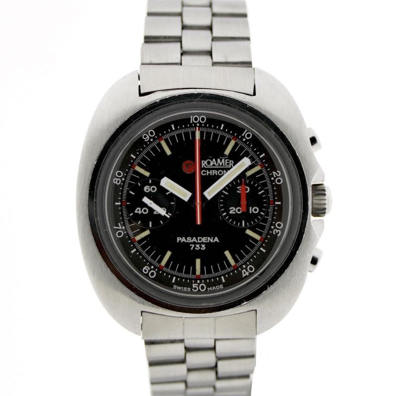 Image 1 of Roamer Pasadena 733; Vintage chronograaf heren horloge