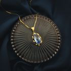 Image 2 of Gold pendant with Aquamarine