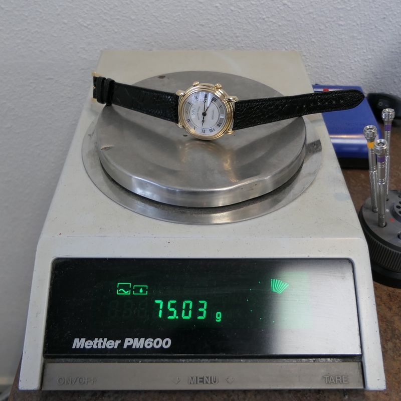 Image 20 of Maurice Lacroix Masterpiece Reveil; Automatic 18k gold men's watch with alarm clock