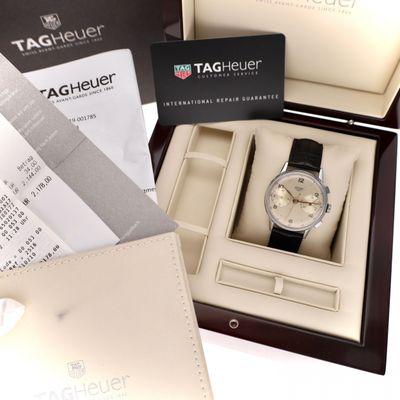 Heuer 'Pre-Carrera' Ref. 333 Chronograph; Vintage Heren Horloge (TAG Heuer Serviced) Afbeelding 2 van Heuer 'Pre-Carrera' Ref. 333 Chronograph; Vintage Heren Horloge (TAG Heuer Serviced)
