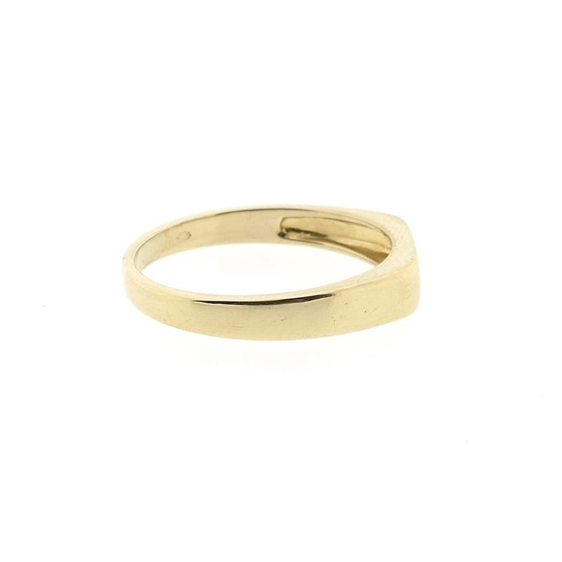 Image 6 of Gold Jeunesse pinky ring with diamond; 0.015 ct.