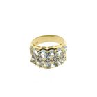 Image 4 of Gold ring with aquamarine and diamond | 0.05 ct.