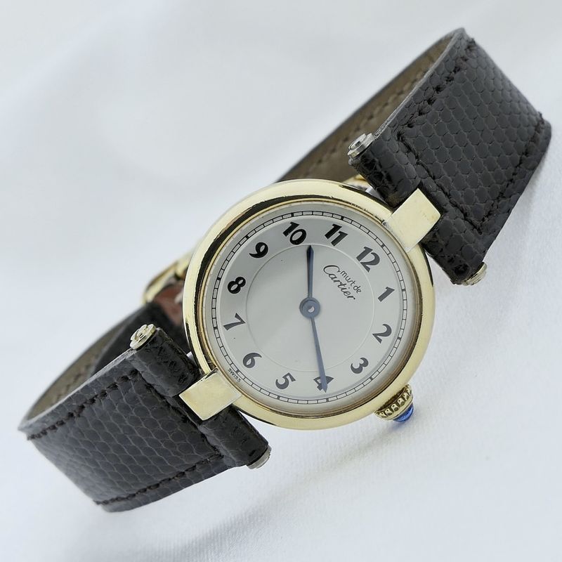 Image 9 of Cartier 'Must de Vendome' Vermeil; Ladies watch