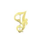 Image 1 of Gold letter brooch; letter J