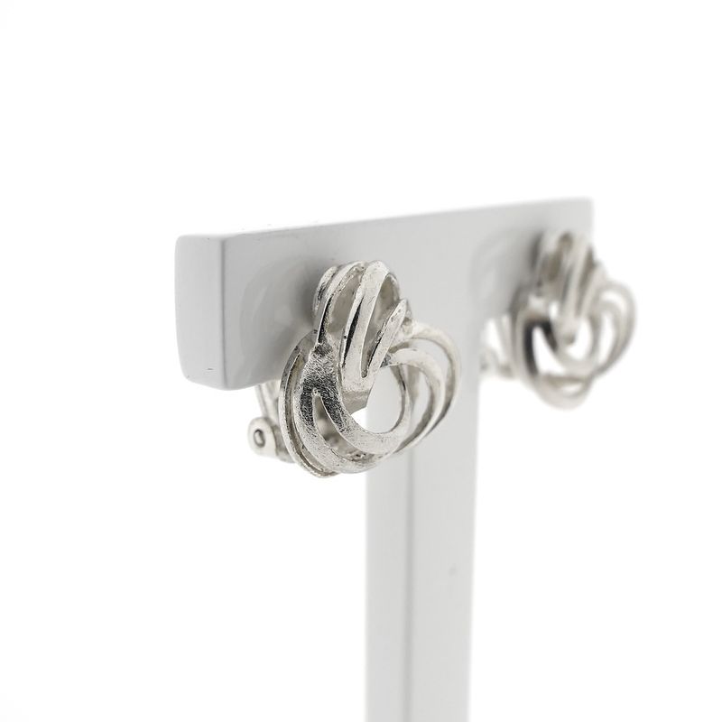 Image 3 of Silver clip-on earrings