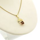 Image 7 of Two-tone gold rose pendant | Vintage
