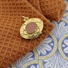 Image 2 of 18 carat gold pendant with goldstone