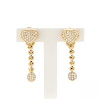 Chopard gold earrings with diamonds; 1.66 ct.