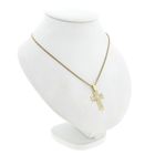 Image 5 of Gold Cross Pendant with Zirconia