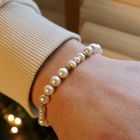 Image 12 of Gold pearl bracelet | 17.5 cm