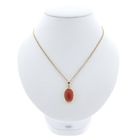Image 8 of Antique gold pendant with blood coral.