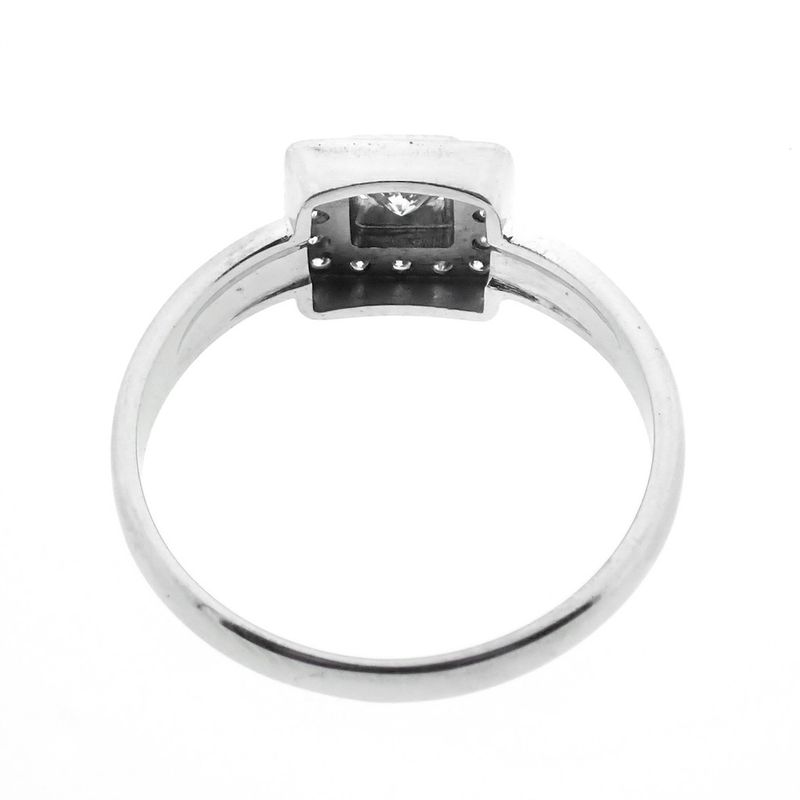 Image 5 of 18 carat white gold ring with 0.36 ct. diamonds.