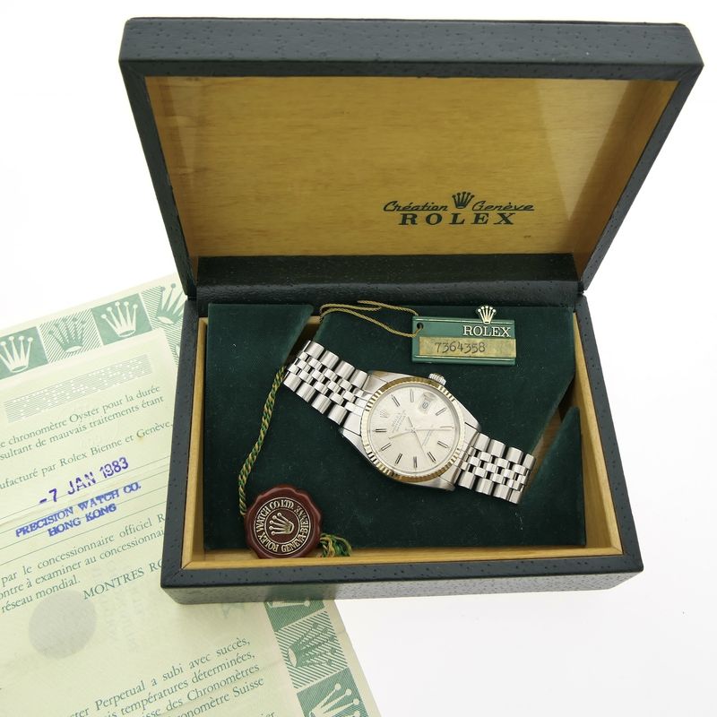 Image 4 of Rolex Datejust 16014 'Full-set'; Vintage watch from 1983