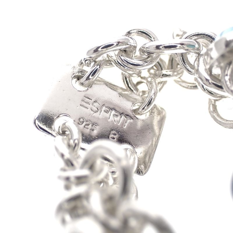 Image 4 of Silver fantasy ring with charms; aqua | ESPRIT