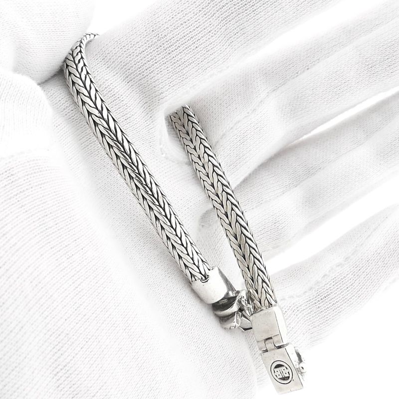 Image 9 of Silver Buddha to Buddha bracelet; Ellen XS