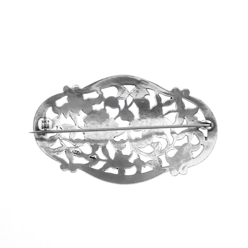 Image 11 of Silver brooch | Floral design