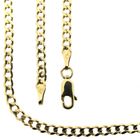 Image 1 of Gold flat gourmet link chain | 46.5 cm