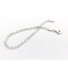 Image 3 of Silver bracelet; Figaro link | 19 cm