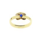 Image 4 of Gold ring with sapphire and zirconia