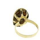 Image 7 of Gold ring with tiger's eye.
