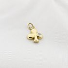 Image 8 of Golden Clover Leaf Pendant with Zirconia