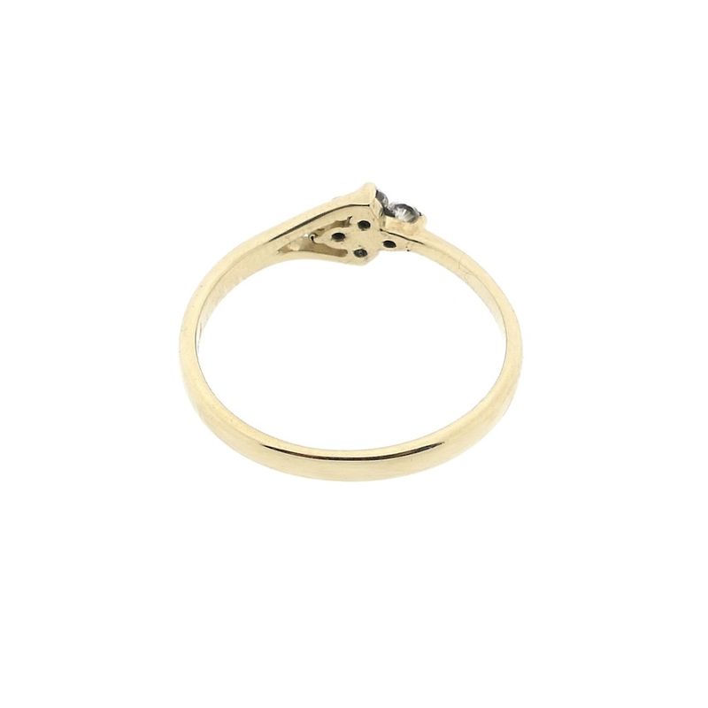 Image 4 of Gold subtle ring with zirconia
