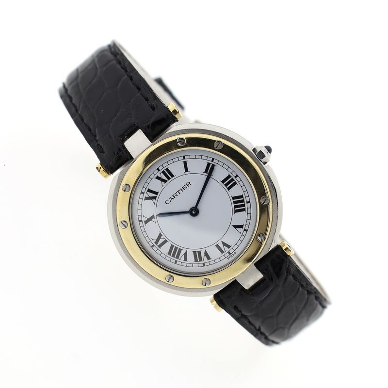 Image 7 of Cartier Santos Vendôme Ronde 8191; 18k gold/steel women's watch