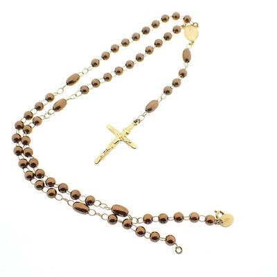 Two-tone gold rosary | 50 cm Image 1 of Two-tone gold rosary | 50 cm