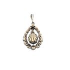Image 6 of Antique silver pendant with diamonds; Approx. 0.93 ct.