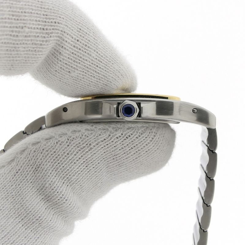 Image 7 of Cartier Santos Galbee; Gold/steel unisex watch