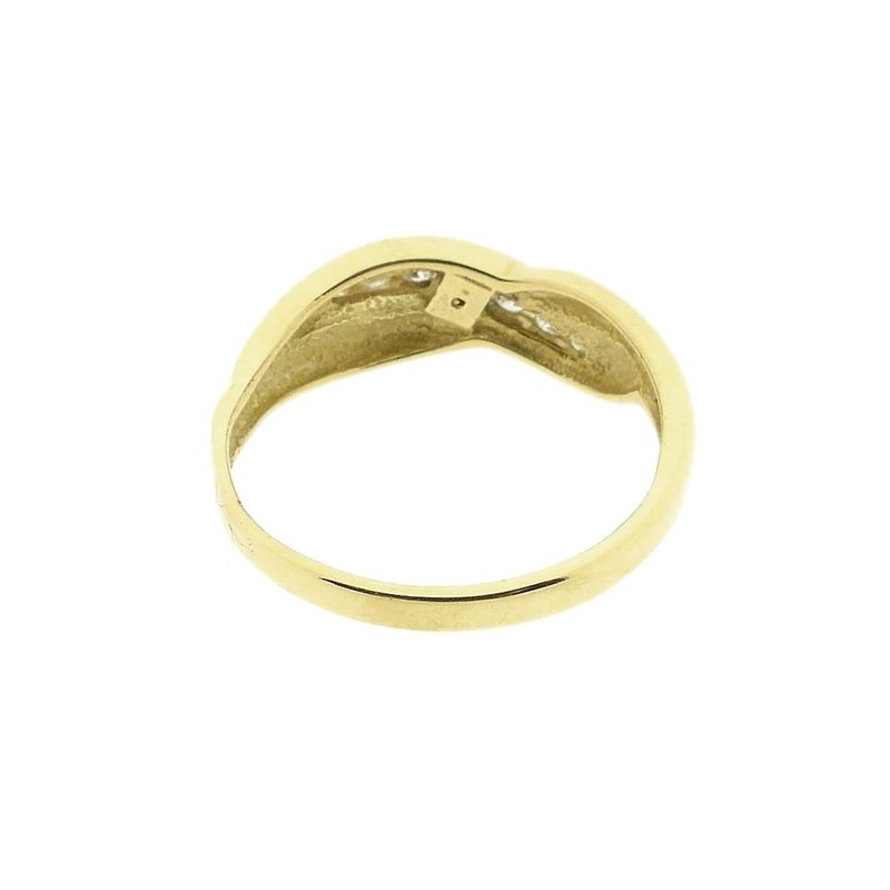 Image 5 of Gold subtle ring with zirconia