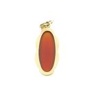 Image 7 of Gold pendant with carnelian
