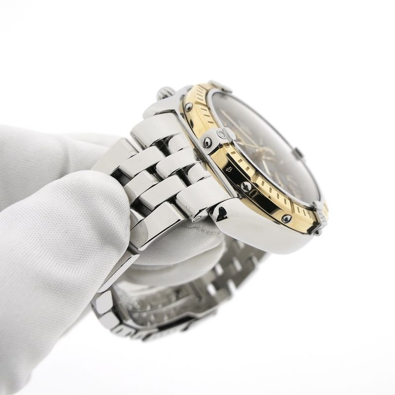 Image 18 of Breitling Crosswind Chronograph D13355; 18k gold/steel men's watch