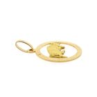 Image 9 of 18 carat gold zodiac sign pendant; Taurus