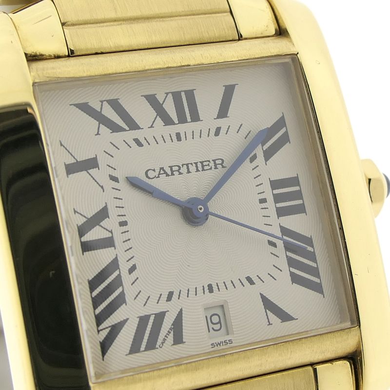 Image 6 of Cartier Tank Française 'Large' 1840; Automatic 18k gold watch