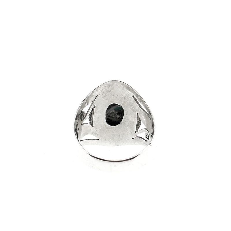 Image 4 of Silver Bohemian Ring with Turquoise