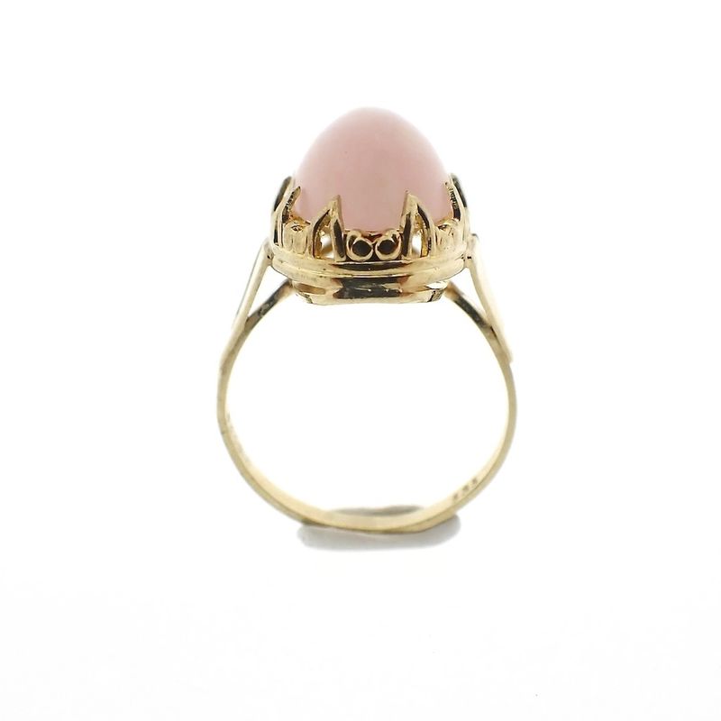 Image 9 of 8K Rose Quartz Ring | Vintage