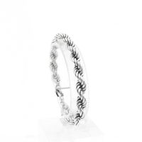 Silver Twisted Link Bracelet
