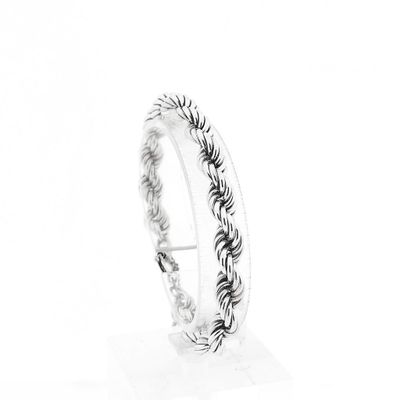 Image 1 of Silver Twisted Link Bracelet