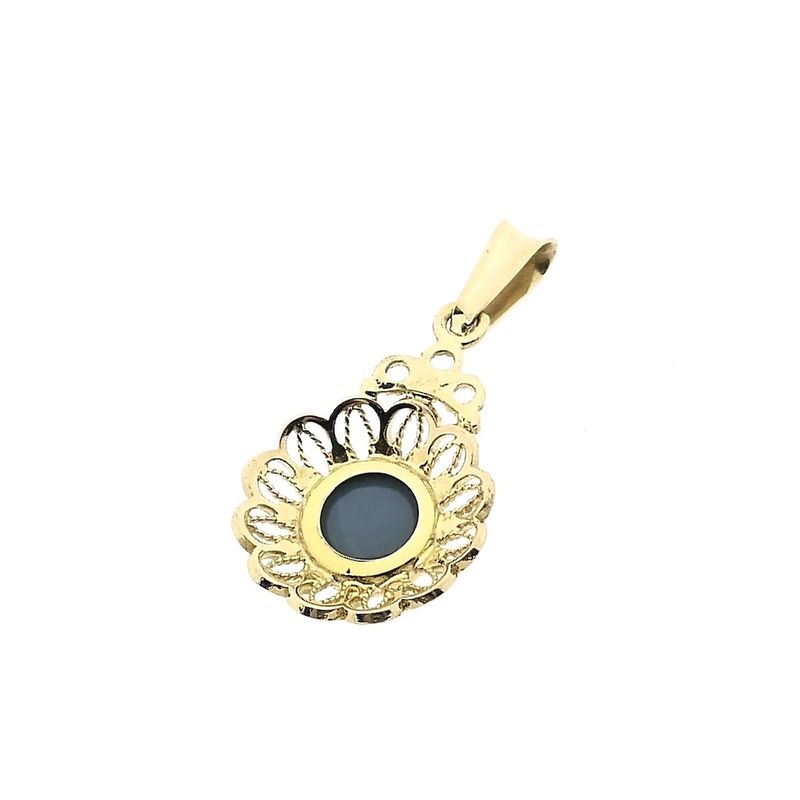 Image 5 of Gold pendant with precious opal