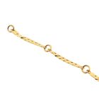 Image 3 of Golden Cardano Link Necklace with Sapphires and Diamonds; 8.47 ct.