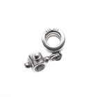 Image 3 of Pandora charm pendant; Silver; Blue Topaz Compass