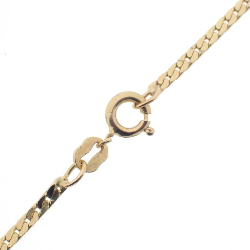 Image 8 of Gold flat gourmet link chain | 42.5 cm