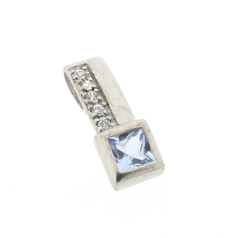 Image 1 of Silver pendant with zirconia