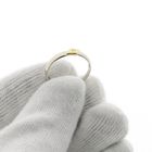 Image 6 of 18-karat bicolor solitaire ring with 0.01 ct. diamond